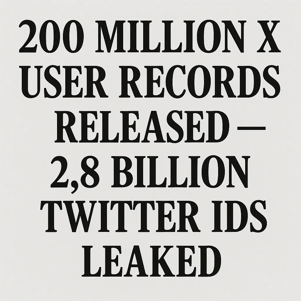 Massive Data Breach: 200 Million X User Records Exposed, 2.8