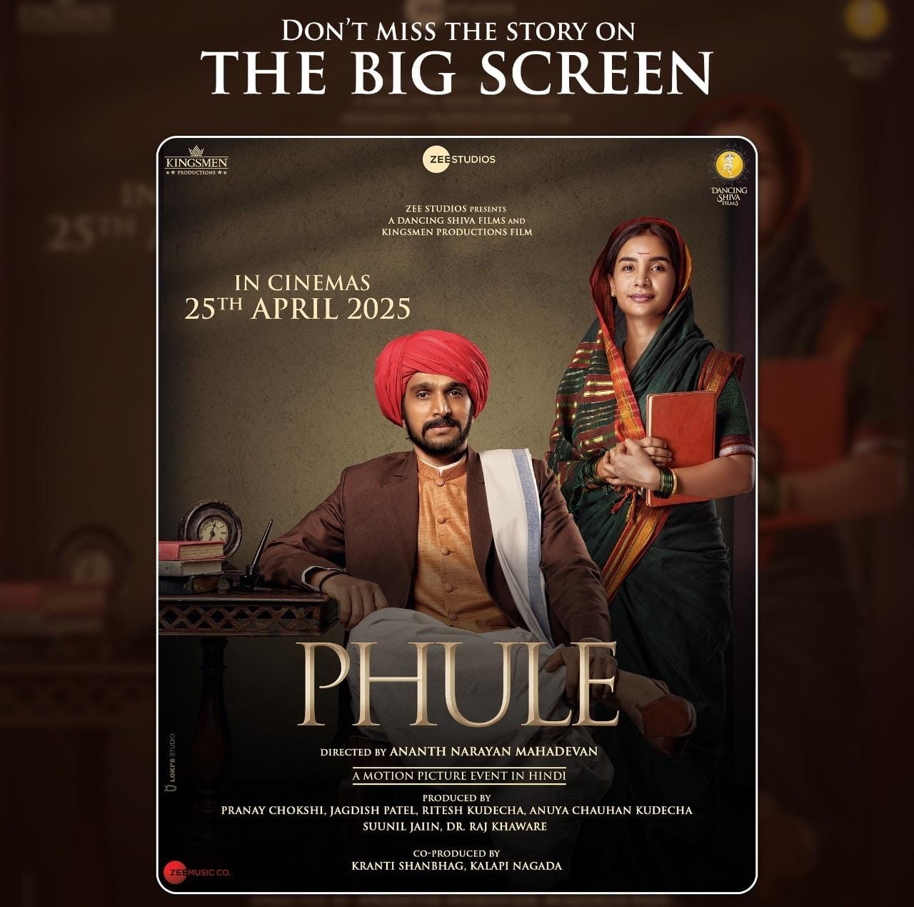 25 April को #Phule फिल्म रिलीज़ हो रही है, ये फिल्म अच्छी है