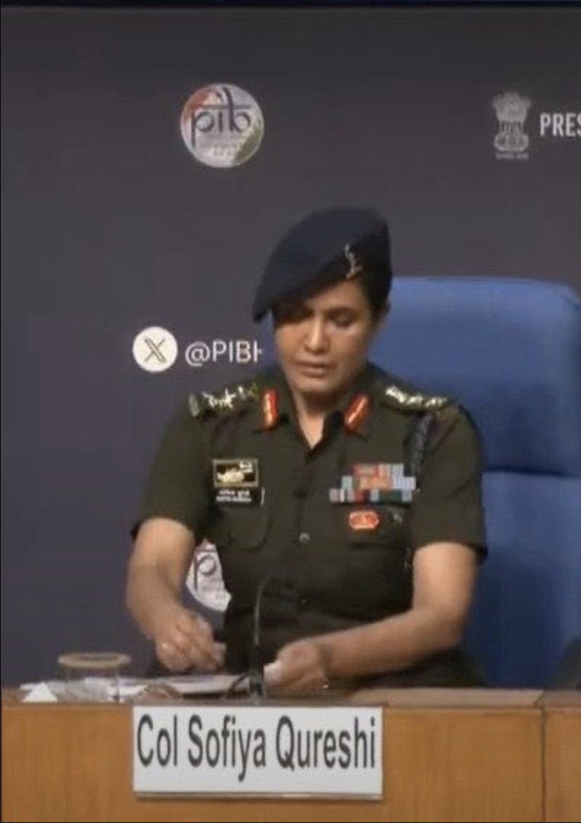 Colonel Sofiya Qureshi is an officer from the Indian Army's 