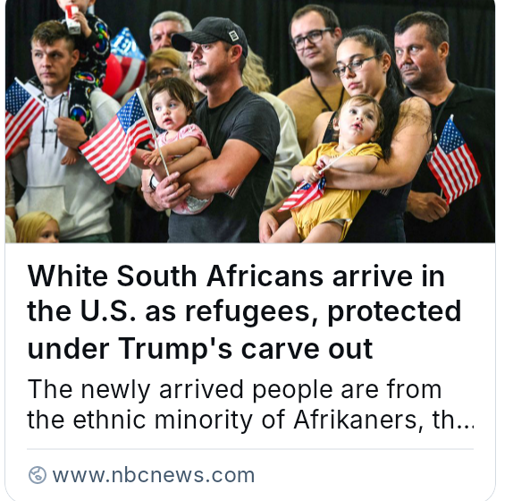 First Group of White South Africans Arrive in Texas Under Tr