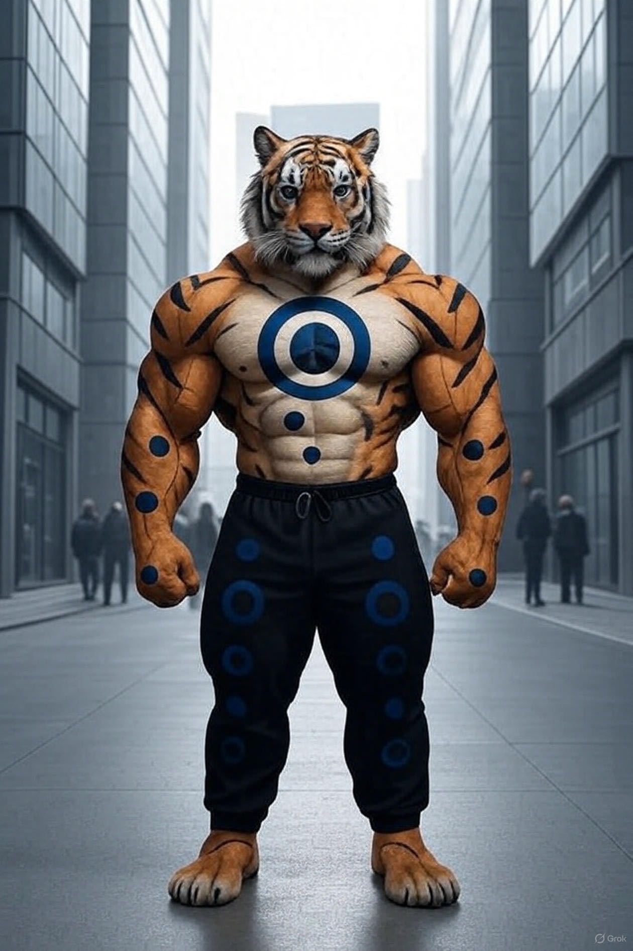 Anthropomorphic tiger with logo ‘O’
#Ownmates