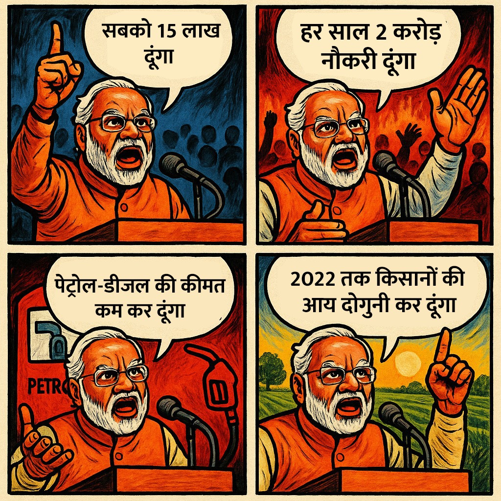 #कांग्रेस ने शेयर एक फोटो किया है।
कौनसा काम पूरा हुआ 2014 क