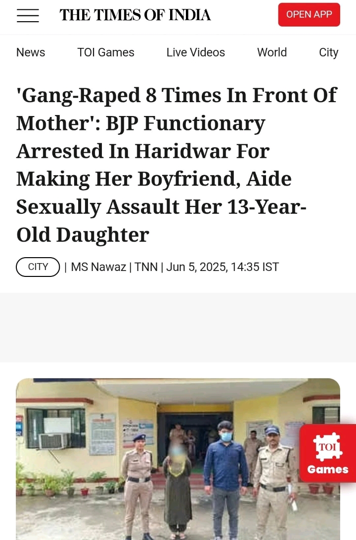 Gang raped... I will not support those who are involved even