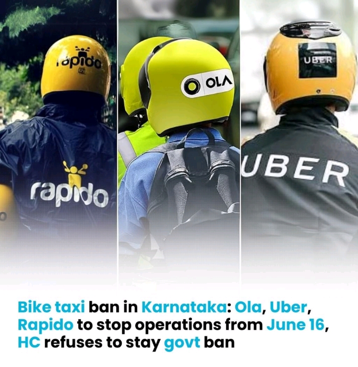A major blow to bike taxi operators and riders in Karnataka!