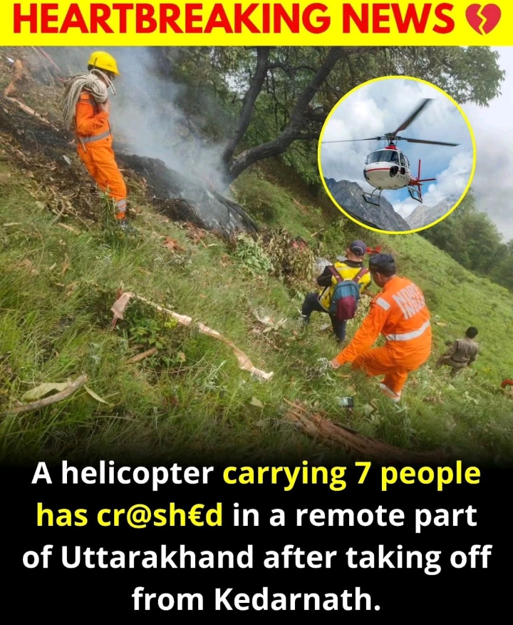 Helicopter crashed in #Uttrakhand