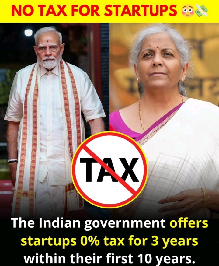 No Tax for new startup... Ab to startup karo 😝