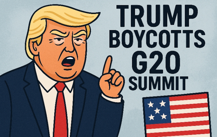Trump boycotts G20 Summit over South Africa controversy
#G20