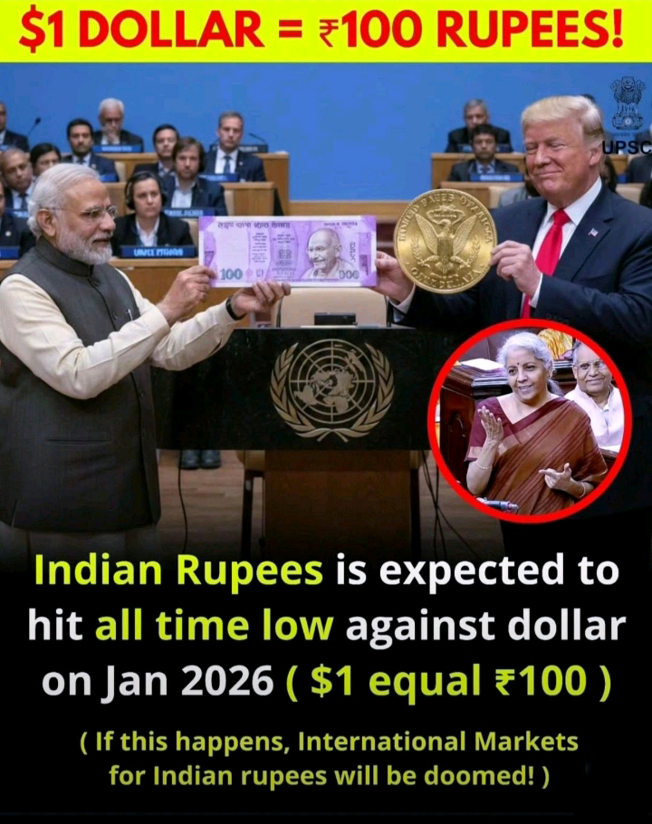 Where is going our ₹ ? 
#RupeeVsDollar #Currency #4thEconomy