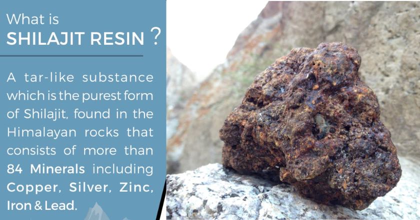 Shilajit ek natural, sticky, tar-like substance hai jo zyada