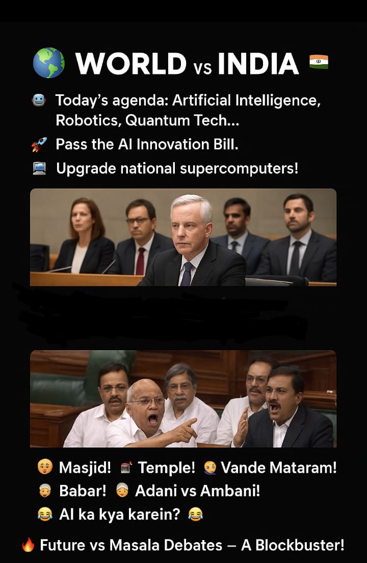 world vs India in parliament... #vande_matrame #150years