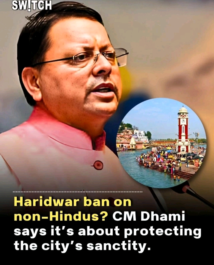 The Haridwar move is framed as protecting religious sanctity
