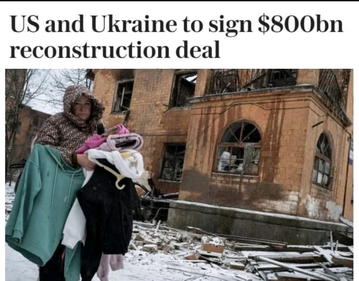 US and Ukraine move toward an $800 billion reconstruction ag