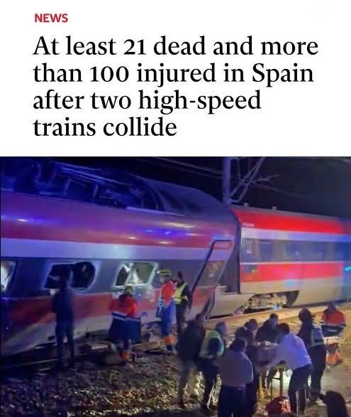 A devastating high-speed train collision occurred in souther
