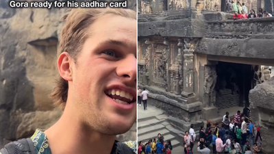 An Australian vlogger in India. In that video, he **chanted 