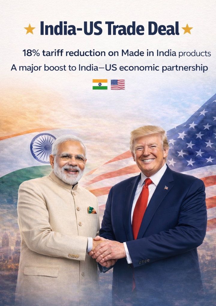 US tariffs on Indian goods
Earlier: Up to about 50percent (2