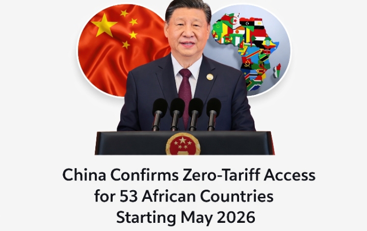 China has announced that 53 African countries will receive z