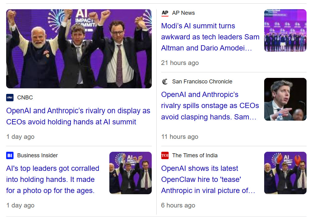 refused the hold... 

Altman, CEO of Open ai and Amodei CEO 