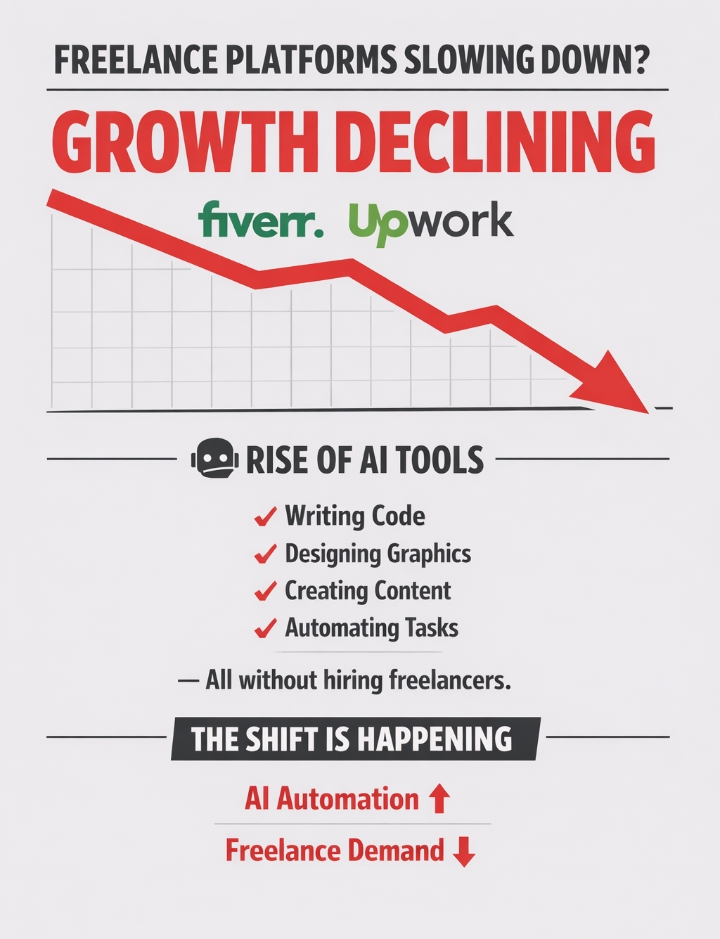 AI Tools Impact Freelance Platforms: Fiverr and Upwork Growt