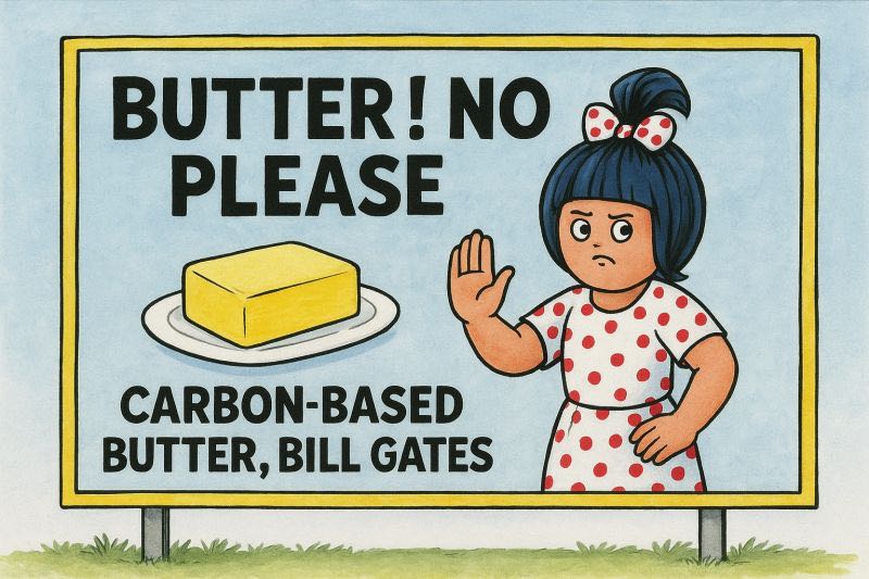 Its just butter 🤢