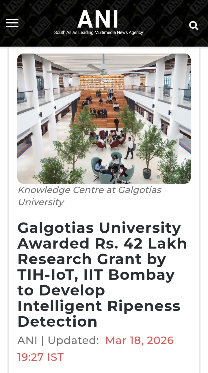 #Galogotias university का एक और कारनामा 🤡

लेकिन बता दे #ANI