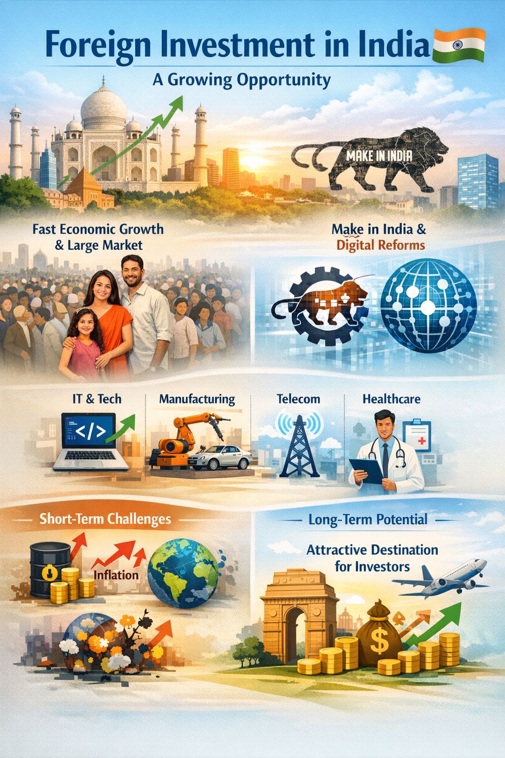 Foreign investors’ interest in India has been increasing ove