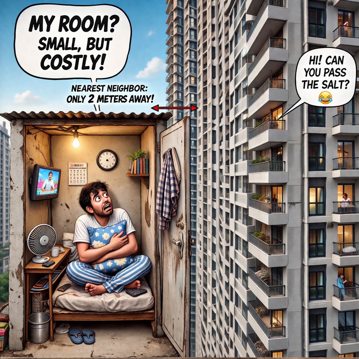 Farmhouses of the Rich vs. Flat Life of the Middle Class: A 