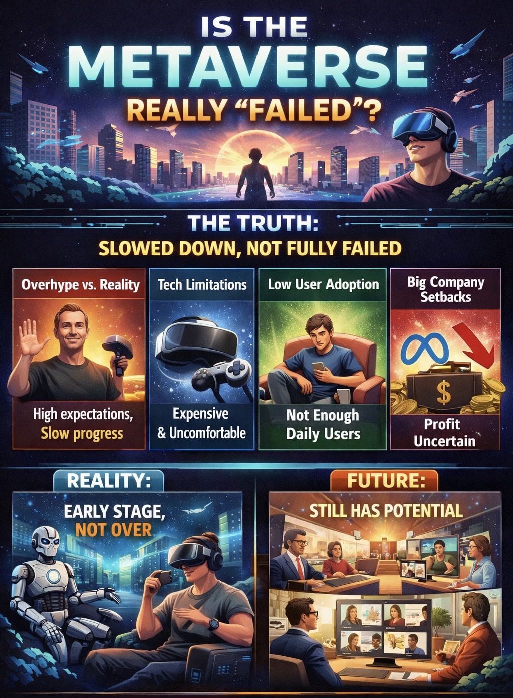 📉 Why do people say the Metaverse “failed”?
👉 Metaverse
A vi