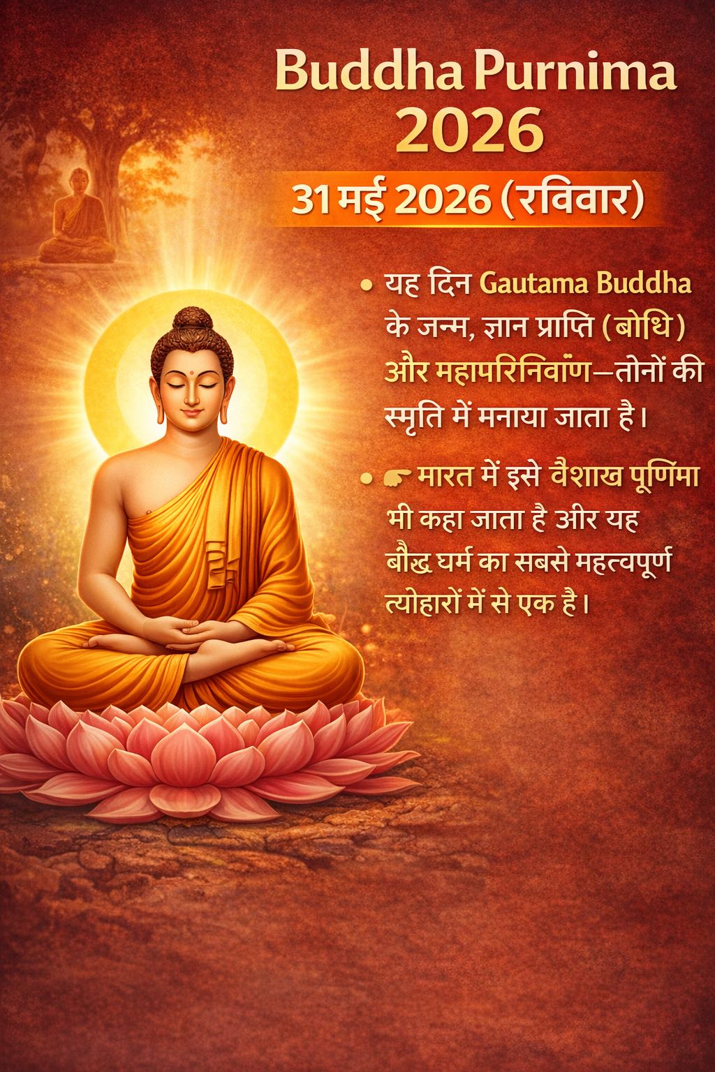 बुद्ध पूर्णिमा पर गौतम बुद्ध के संदेश को बहुत आसान भाषा में 