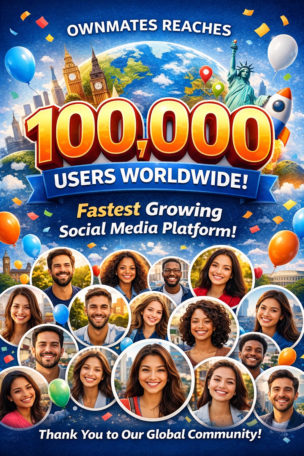 Ownmates Crosses 100,000 Users Worldwide, Emerging as a Fast
