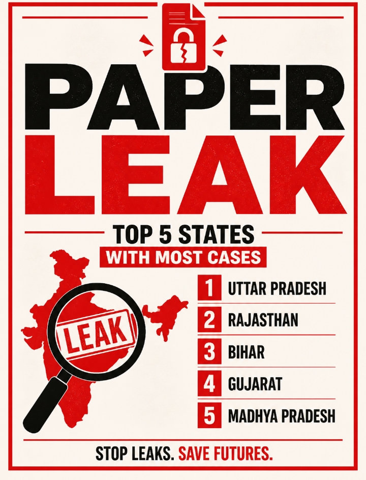 भारत में पेपर लीक का मामला सुना होगा ये टॉप 5 states है