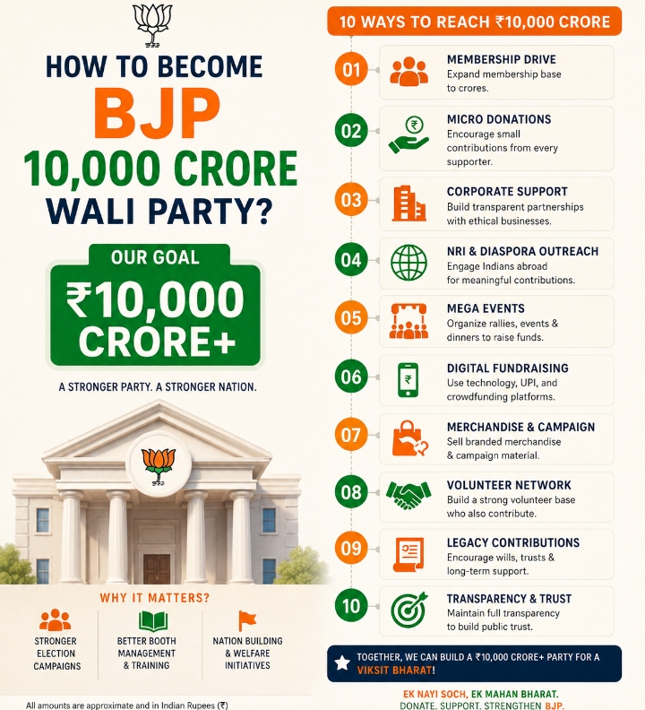 Becoming a “₹10,000 crore wali party” isn’t about tricks—it’