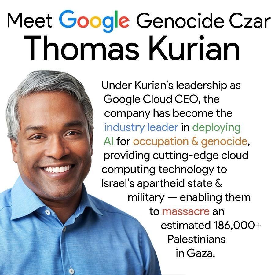 Thomas Kurian, Google Cloud, and the Gaza War: Technology, E