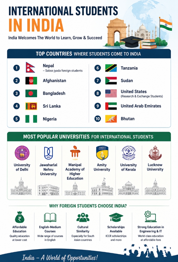 India mein sabse jyada international students nearby Asian a