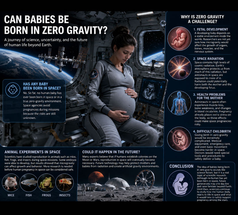 Babies have never been born in space, and scientists still d