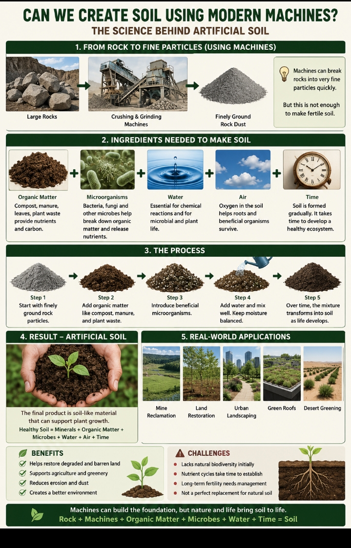 Can We Create Soil Using Modern Machines? The Science Behind