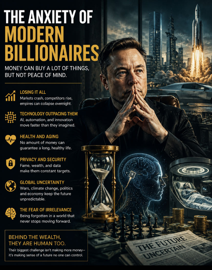 The Anxiety of Modern Billionaires: Money Cannot Control Eve