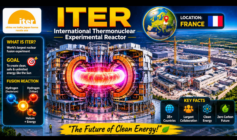 ITER ek scientific project hai jiska full form hota hai:

IT