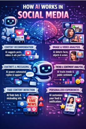 Social media platforms पर bots और AI-generated accounts का स