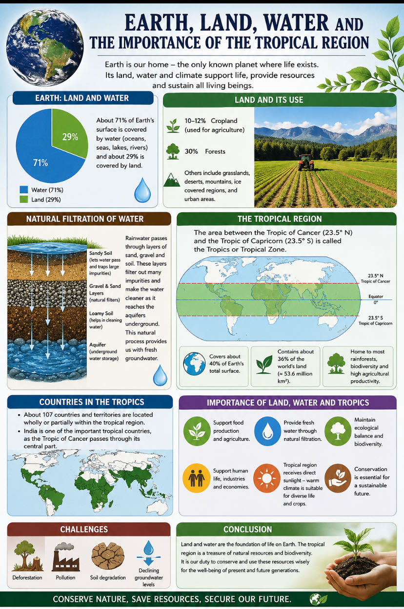 Earth, Land, Water, and the Importance of the Tropical Regio