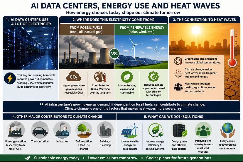 Large data centers that run AI models (AI hubs) consume sign