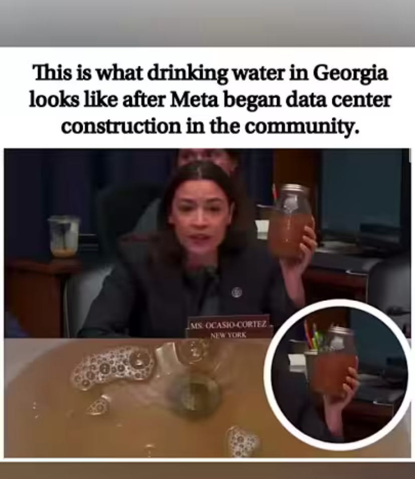 Alexandria Ocasio-Cortez and Meta’s Georgia Data Center Cont