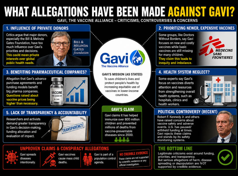 Allegations Made by Robert F. Kennedy Jr. Against Gavi

It i