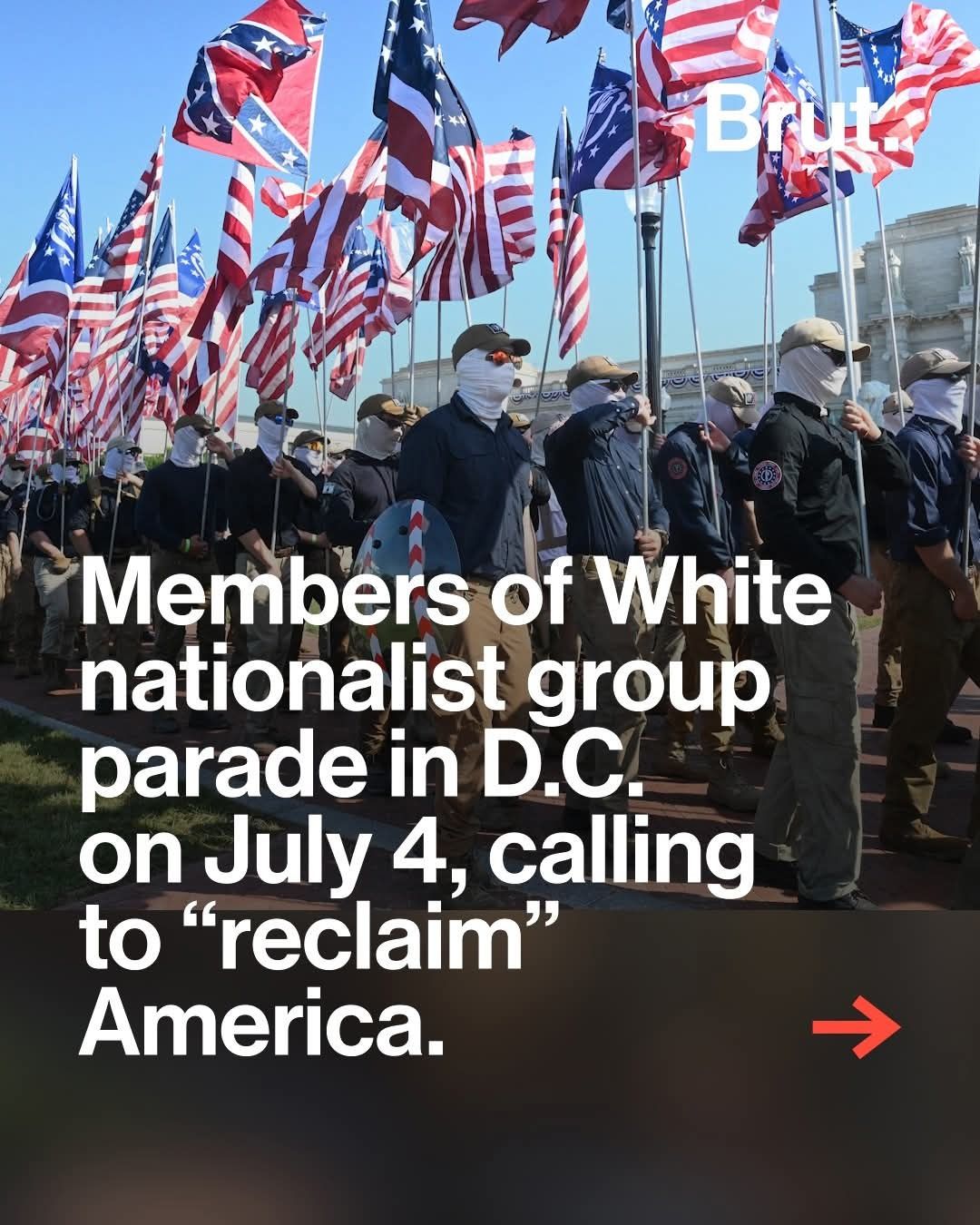 on the 250th America nation , "reclaim" parade in D.C #4thJu