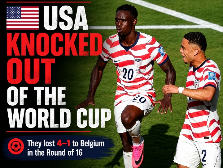 USA Falls 4–1, Exits FIFA World Cup 

#FIFA #WORLDCUP2026 #B