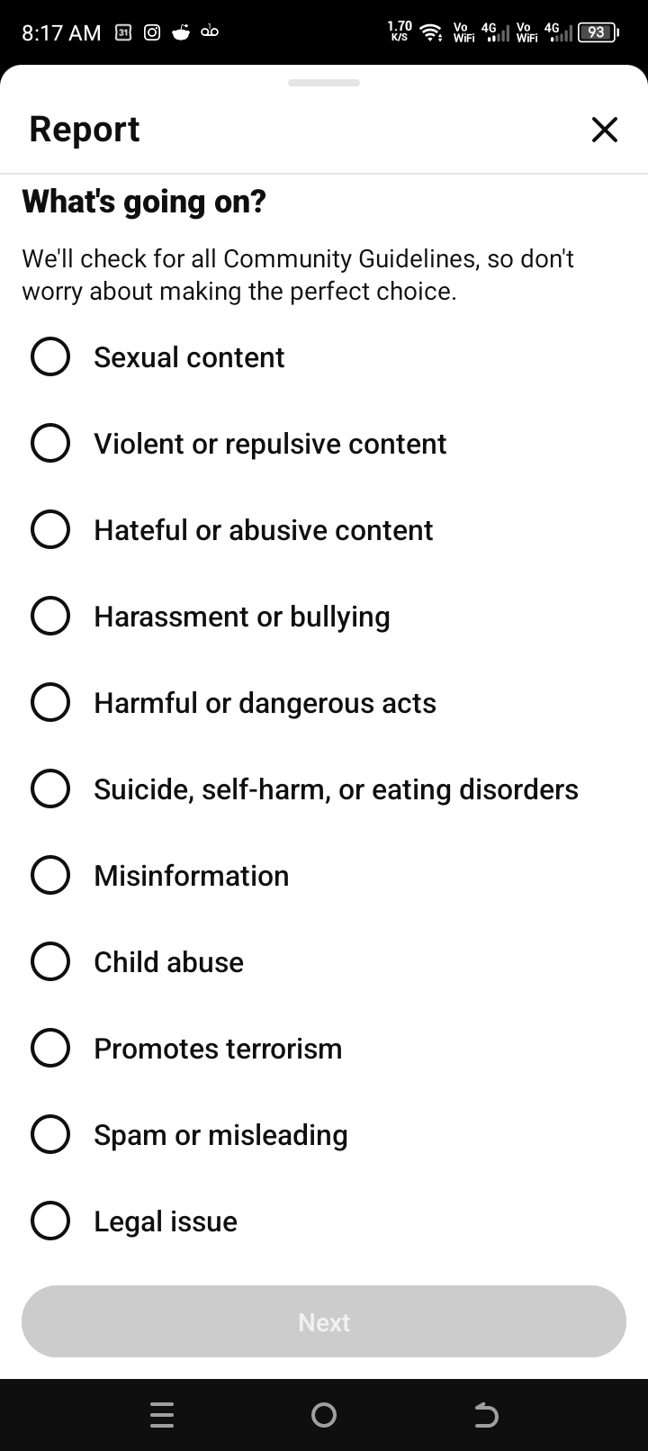 Why isn't there a "Created by AI" option in YouTube's report