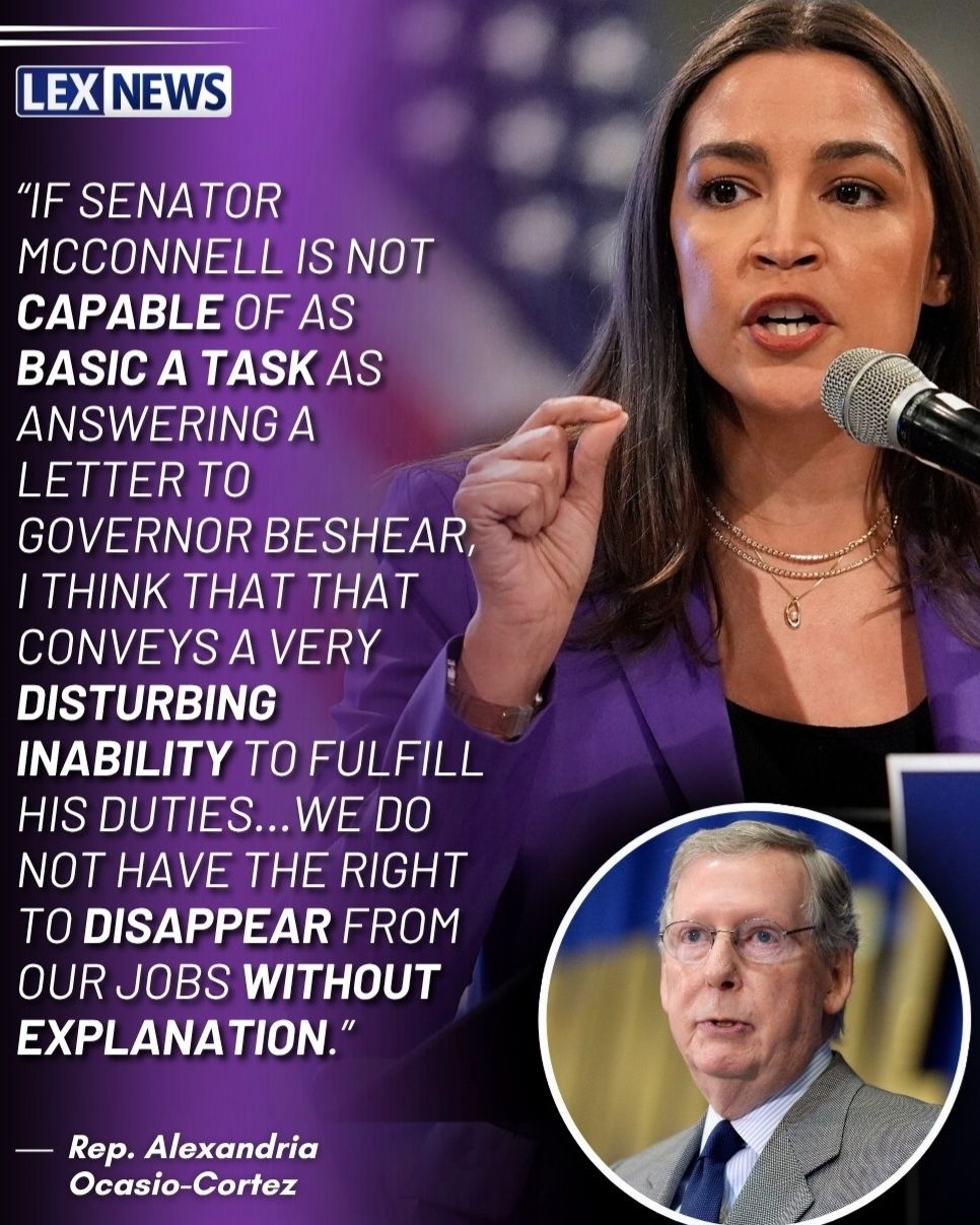 AOC is right saying absence of Mitch McConnell