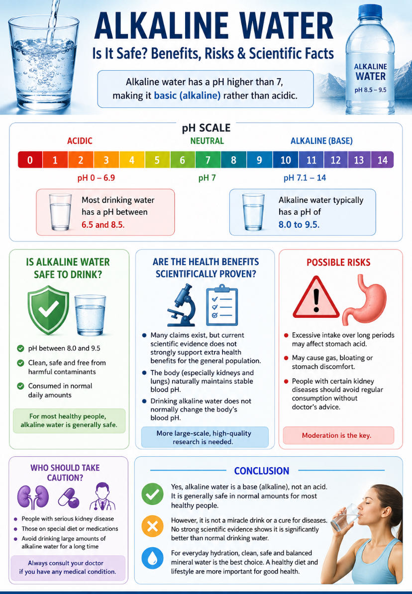 Alkaline Water: Is It Safe? Benefits, Risks, and Scientific 