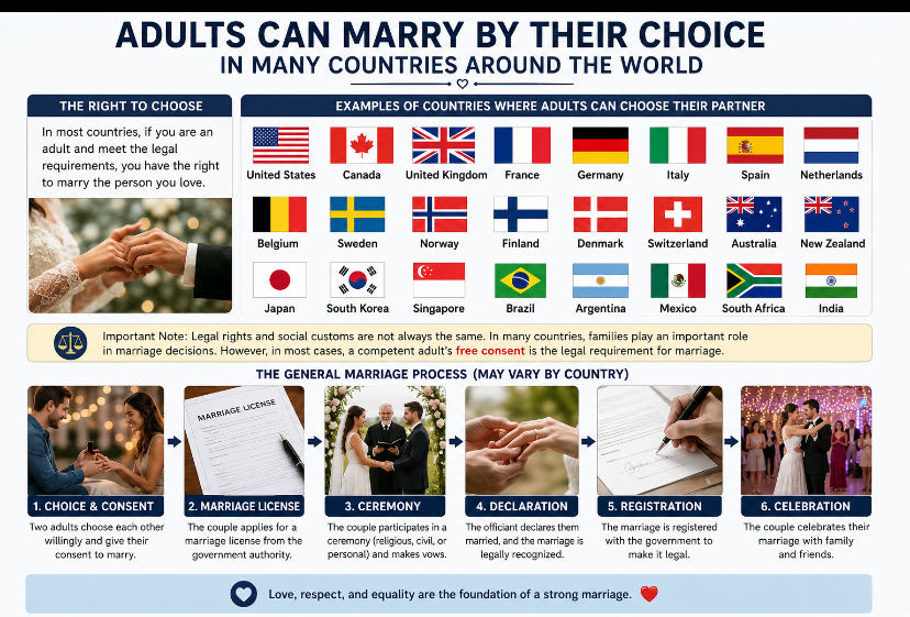 In most countries around the world, adults can legally choos