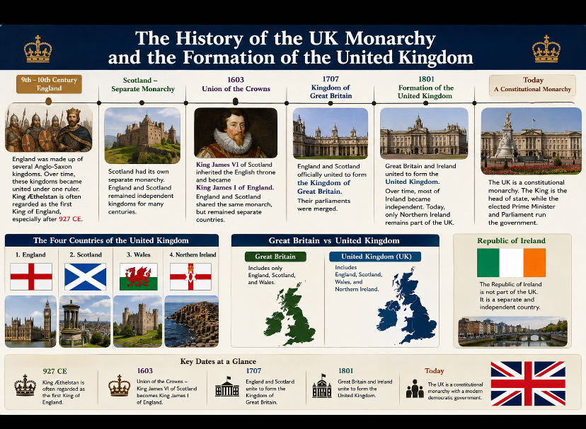 The History of the UK Monarchy and the Formation of the Unit