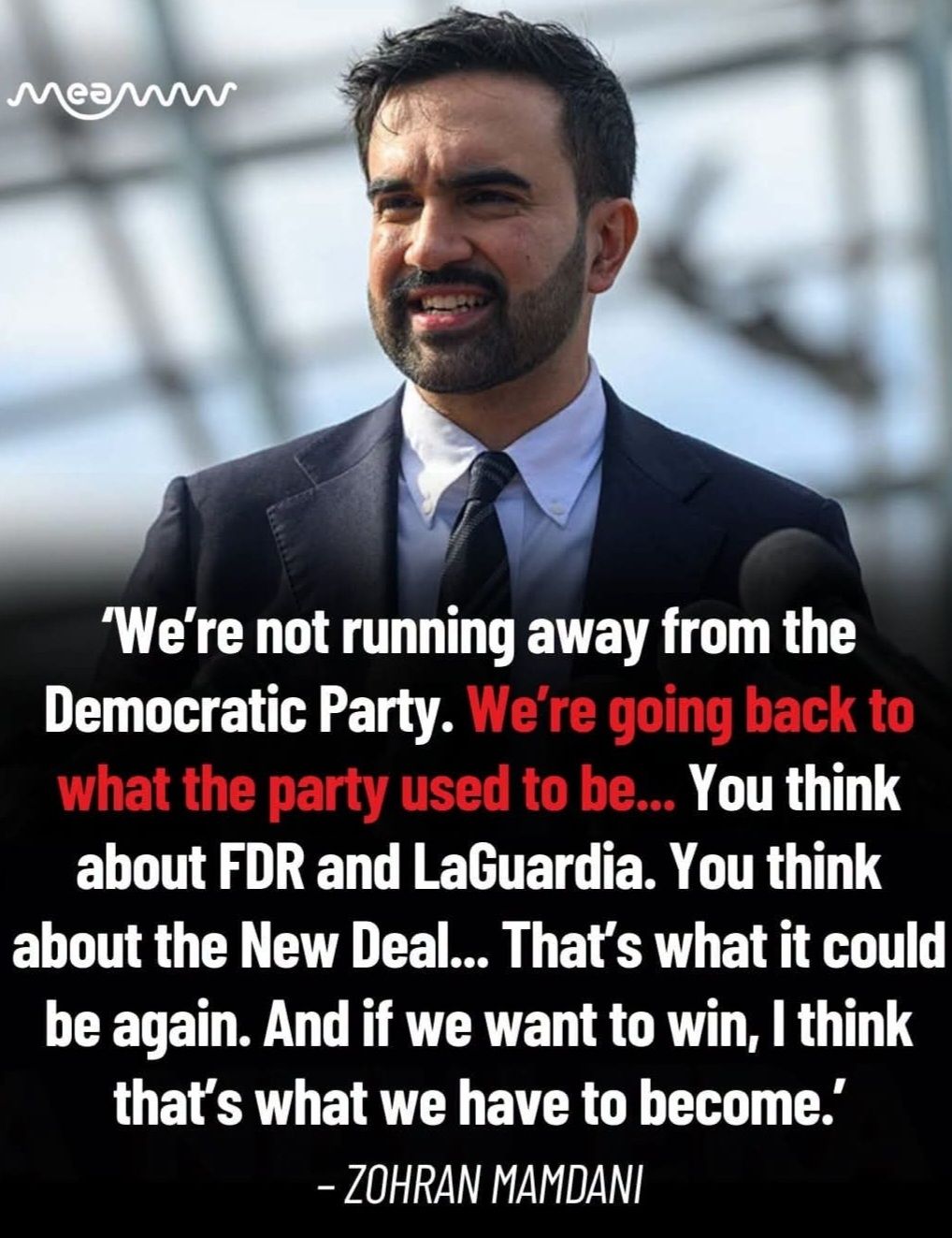 “We’re not running away from the Democratic Party. We’re goi